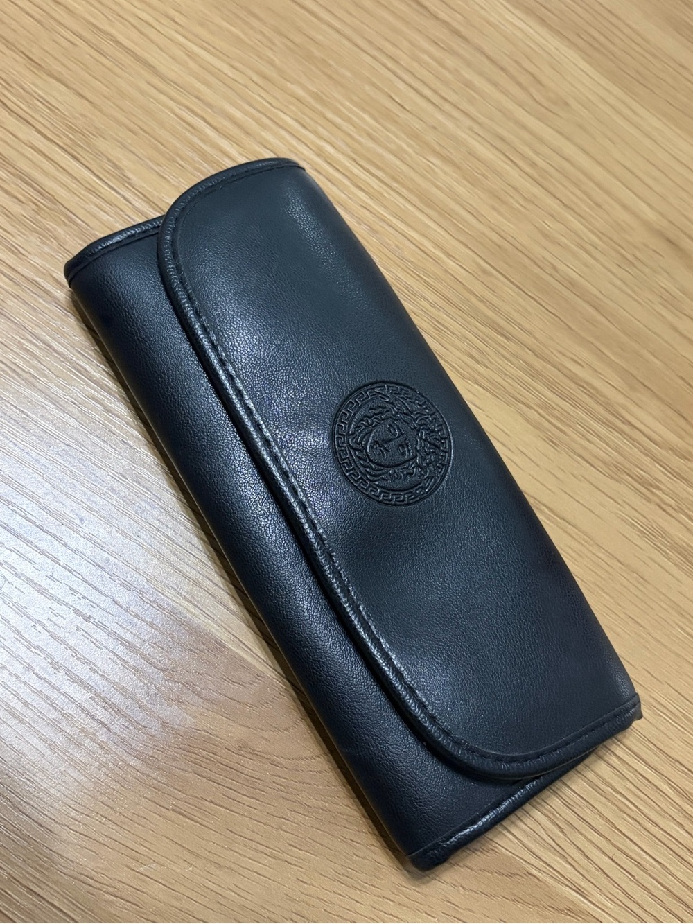 Gianni Versace Vintage 90s Sunglasses Leather Embossed Medusa Soft Case Only